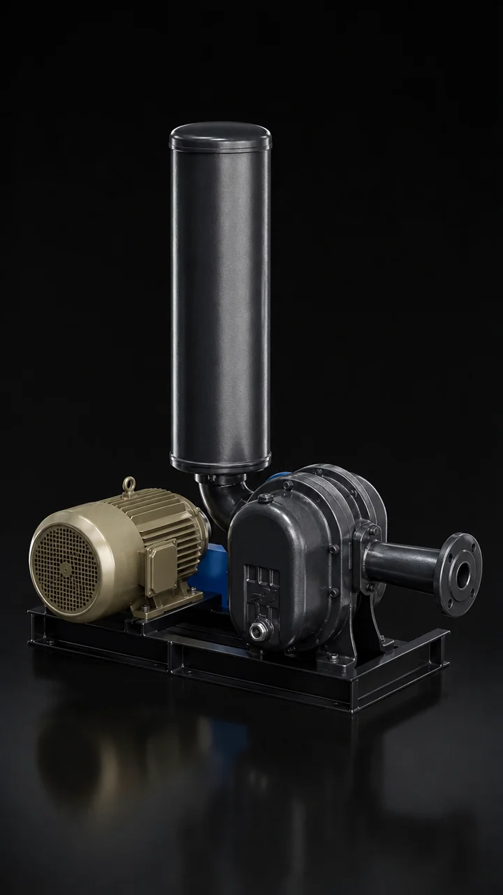 Scroll-controlled exploded view film of blowers equipment