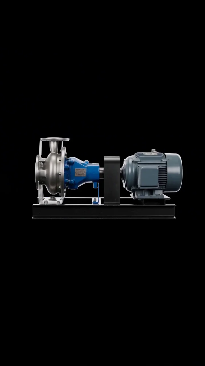 Scroll-controlled exploded view film of pumps equipment