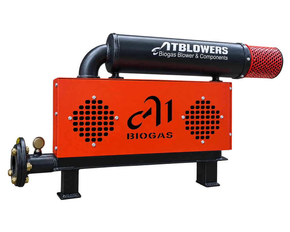 Biogas blower package